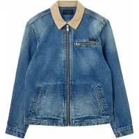 AllSaints Rothwell Denm Jackt Washed Indigo Taglia: M | Giacche di jeans Outlet | Uomo | Blu