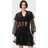 AllSaints Athena Lace Shirt Black Taglia: 10 | Magliette intime Outlet | Donna | Nero