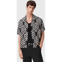 AllSaints Twined Ss Shirt Jet Black Taglia: XXL | Camicie Casual Outlet | Uomo | Nero