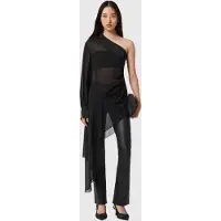 AllSaints Anaya Asym Top Black Taglia: 12 | Magliette intime Outlet | Donna | Nero
