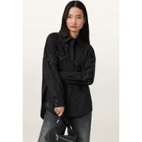 AllSaints Gemi Emb Shirt Black Taglia: 4 | Magliette intime Outlet | Donna | Nero