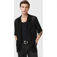 AllSaints Sylvan Ss Shirt Jet Black Taglia: XL | Camicie Casual Outlet | Uomo | Nero