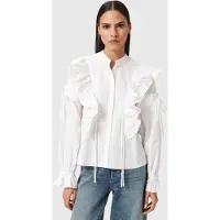AllSaints Lulu Shirt Optic White Taglia: 10 | Magliette intime Outlet | Donna | Bianco