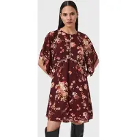 AllSaints Xena Dress Armada Wine Red Taglia: 8 | Abiti Mini Outlet | Donna | Rosso