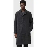 AllSaints Duke Coat Charcoal Grey Taglia: 44 | Cappotti monopetto Outlet | Uomo | Nero