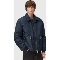 AllSaints Fallon Bomber Moonlit Blue Taglia: L | Bomber Outlet | Uomo | Blu