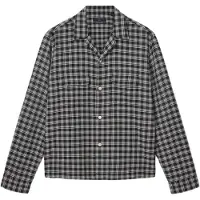 AllSaints Horton Ls Shirt Salem Black Taglia: L | Camicie Casual Outlet | Uomo | Nero