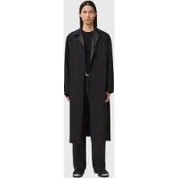 AllSaints Carces Mac Black Taglia: L | Cappotti monopetto Outlet | Uomo | Nero