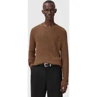 AllSaints Edgin Crew Cider Brown Taglia: L | Maglioni a maglia Outlet | Uomo | Marrone