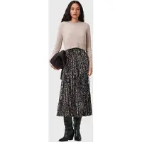 AllSaints Evia Dress Evia Natural Brown Taglia: L | Abiti Midi Outlet | Donna | Marrone