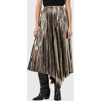 AllSaints Jax Skirt Metallic Gold Taglia: 10 | Minigonne Outlet | Donna | Giallo