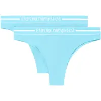 Emporio Armani per donna. EW000406_AF19023 Set di 2 infradito blu da giorno (S), Homewear, Cotone, Turchese