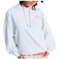 Roxy Women's Lineup Oversized Hoodie Felpa con cappuccio Donna (S, bianco)