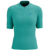 Compressport Women's Trail Racing Postural S/S Top Maglia da corsa Donna (XS, turchese)