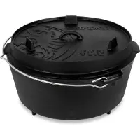 Petromax Fire Pot Pentola (10,8 l - ft12, grigio/nero)