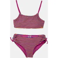 Shiwi Girls Liv Bikini Set Resort Stripe Pink Resort Stripe Taglia: 158/164 | Costumi da Bagno Outlet | Unisex | Rosa
