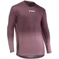 Northwave Edge 2 Jersey Long Sleeve Maglietta da ciclismo Uomo (XL, lilla)