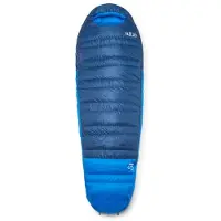 Rab Ascent -12C / 10F Sacco a pelo in piuma (Regular - Body Size: 185 cm, blu)