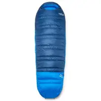 Rab Ascent -18C / 0F Sacco a pelo in piuma (Regular - Body Size: 185 cm, blu)
