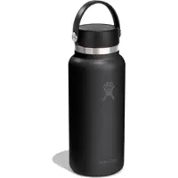 Hydroflask Wide Mouth With Flex Cap 2.0 Bottiglia termica (946 ml, nero)