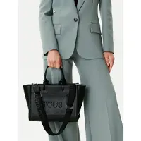 Tous per donna. 2002025651 Nuova borsa shopper M. Amaya T La Rue nera (OSFA), Nero, Casual, Poliuretano