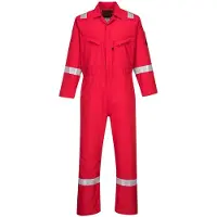 Portwest AF73 Araflame Silver Coverall Red Taglia 42