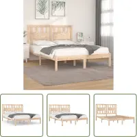 The Living Store Letto in legno massiccio di pino 180x200 cm