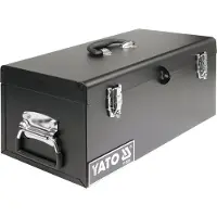YATO Cassetta degli attrezzi in metallo, dimensioni 510 x 220 x 240 mm, con vano portaoggetti