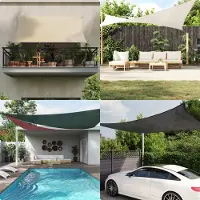 Prolenta Maison Exclusive - Tenda da sole in tessuto, 160 g/m², rettangolare, grigio chiaro, 2x5 m, HDPE
