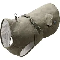DOG SPORT Dog Coat Uppsala Trend Cappottini per cani (Rücken 50 cm - Hals 34-60 cm / Bauch 60-92 cm, khaki)
