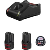 Bosch Set di alimentazione (2 x 12V 2,0 Ah + GAL12V-40)