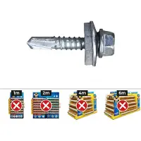 Celo 7301 Vite Per Trapano A Testa Esagonale 6.3x19 Mm 500 Unità