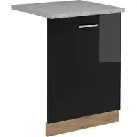 Vicco Pannello frontale della lavastoviglie R-Line Nero lucido 60 cm , PL Marmo, Model 54963