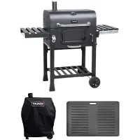 TAINO HERO XL barbecue a carbonella set copertura griglia piastra affumicatore barbecue carrello BBQ