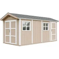 Timbela Capanno da giardino di 11,47 m² - H252x250x530 cm - M915C-TERRA BROWN