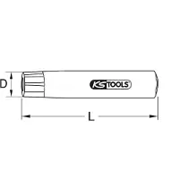 Ks Tools Punzone rotondo 24 mm - 129.2324