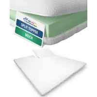 AM Qualitätsmatratzen | Split Topper Comfort Foam | 160x200 cm | 6 cm di altezza | Topper per materassi | 160/200 | Comfort Foam Topper
