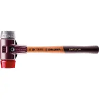 HALDER Mazza SIMPLEX soft-face con alloggiamento TE e manico in legno, Ø 30, plastica / metallo morbido