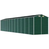 Syfax Capanno da Giardino Verde 191x980x198 cm in Acciaio Zincato