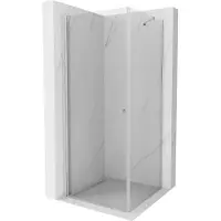 Mexen Pretoria cabina doccia a battente 70 x 70 cm, trasparente, cromo - 852-070-070-01-00
