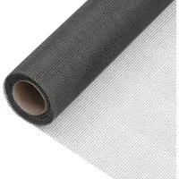 Syfax Zanzariera in Fibra di Vetro 112x2000 cm Nera