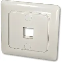 Lindy 60543 Wandanschlussdose f.1 Keystone Wand DE Abdeckung 80x80