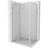 Mexen Roma cabina doccia con porta battente 90 x 80 cm, trasparente, cromo - 854-090-080-01-00