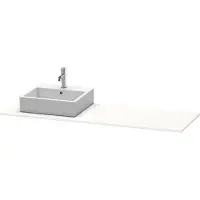 Duravit Console XSquare, 1 découpe à droite, 1600x16x550mm, XS060HR0707, XS060HR0707