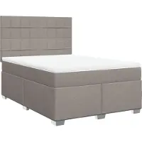 Syfax Giroletto a Molle con Materasso Tortora 160x200 cm in Tessuto