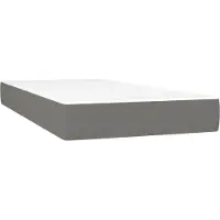 Syfax Materasso a Molle Insacchettate Rigidità Media Grigio Scuro 90x200x20 cm