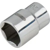 Ks Tools ACCIAIO INOX Bussola esagonale da 1/2", 32 mm