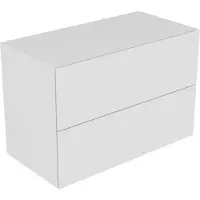 Keuco Credenza Edition 11 1050 x 700 x 535 mm con 2 cassetti e illuminazione - vetro bianco / laccato opaco - 31325300100