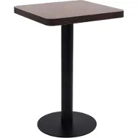 Prolenta Maison Exclusive - Tavolino da bistrot marrone scuro 50x50 cm in MDF