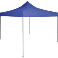 Syfax Gazebo Professionale Pieghevole 2x2 m in Acciaio Blu